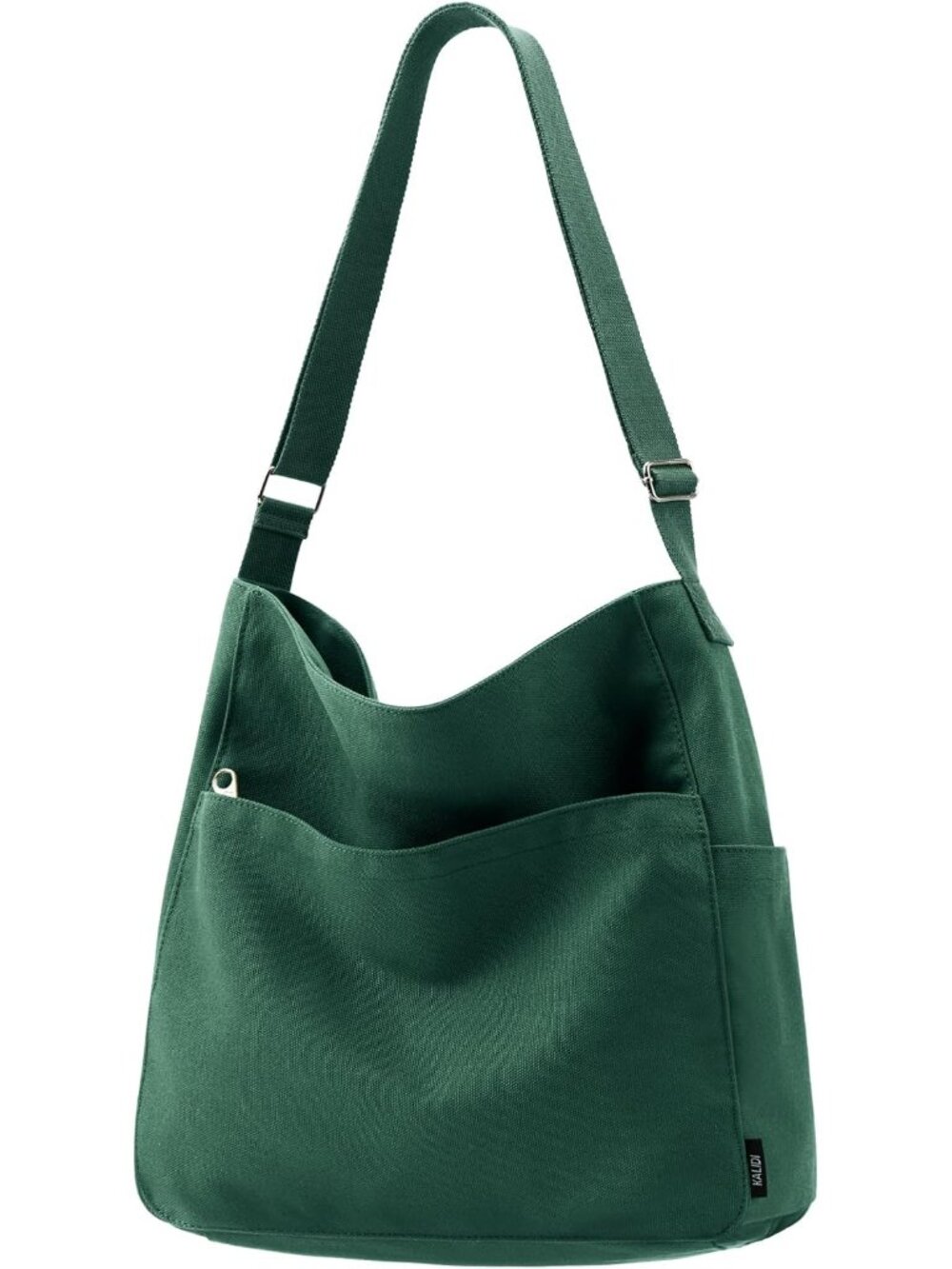 KALIDI Canvas Tote Bag Zipper Large Crossbody Shoulder Bag Messenger Bag | Hobo